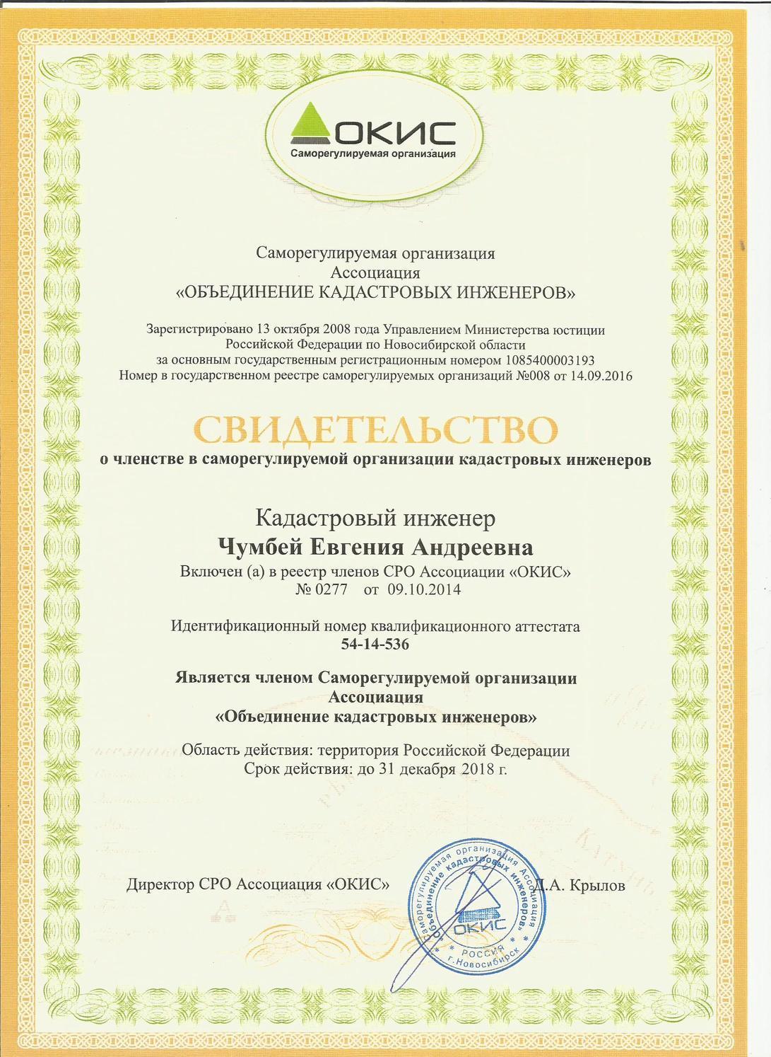 <span style="font-weight: bold;">Свидетельство СРО 2018</span>